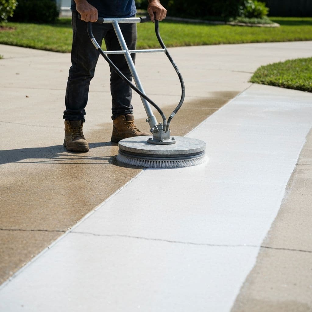 Driveway Cleaning by BayBright Exterior Cleaning